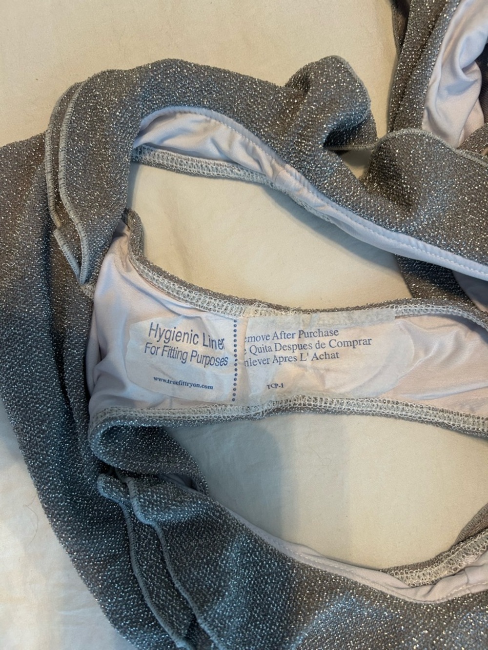 Beach Riot Silver Sparkle Ruffle Bikini Set - Picture 13 of 13